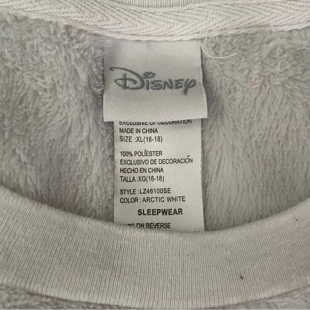 Disney XL Eeyore Pajama Top Sweatshirt Fleece “Wake Up For What” Blue White - Picture 3 of 4